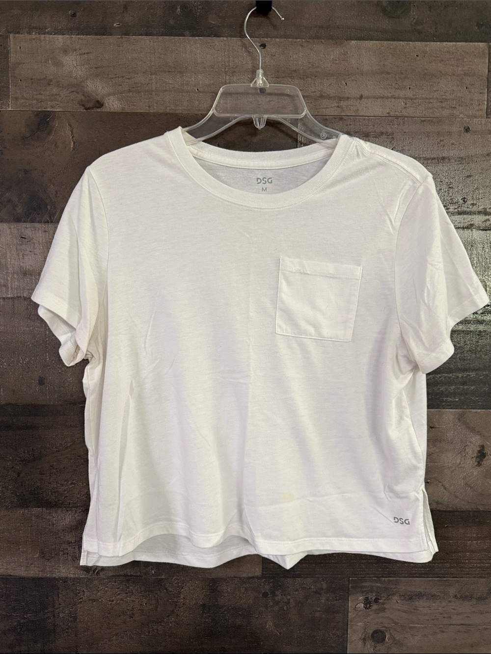 DSG White Crewneck Short Sleeve Tee